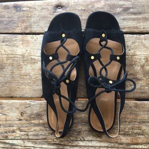 RUNWAY Chloe suede sandals size 39.5 (US 8.5 as Chloé runs small) NWOT